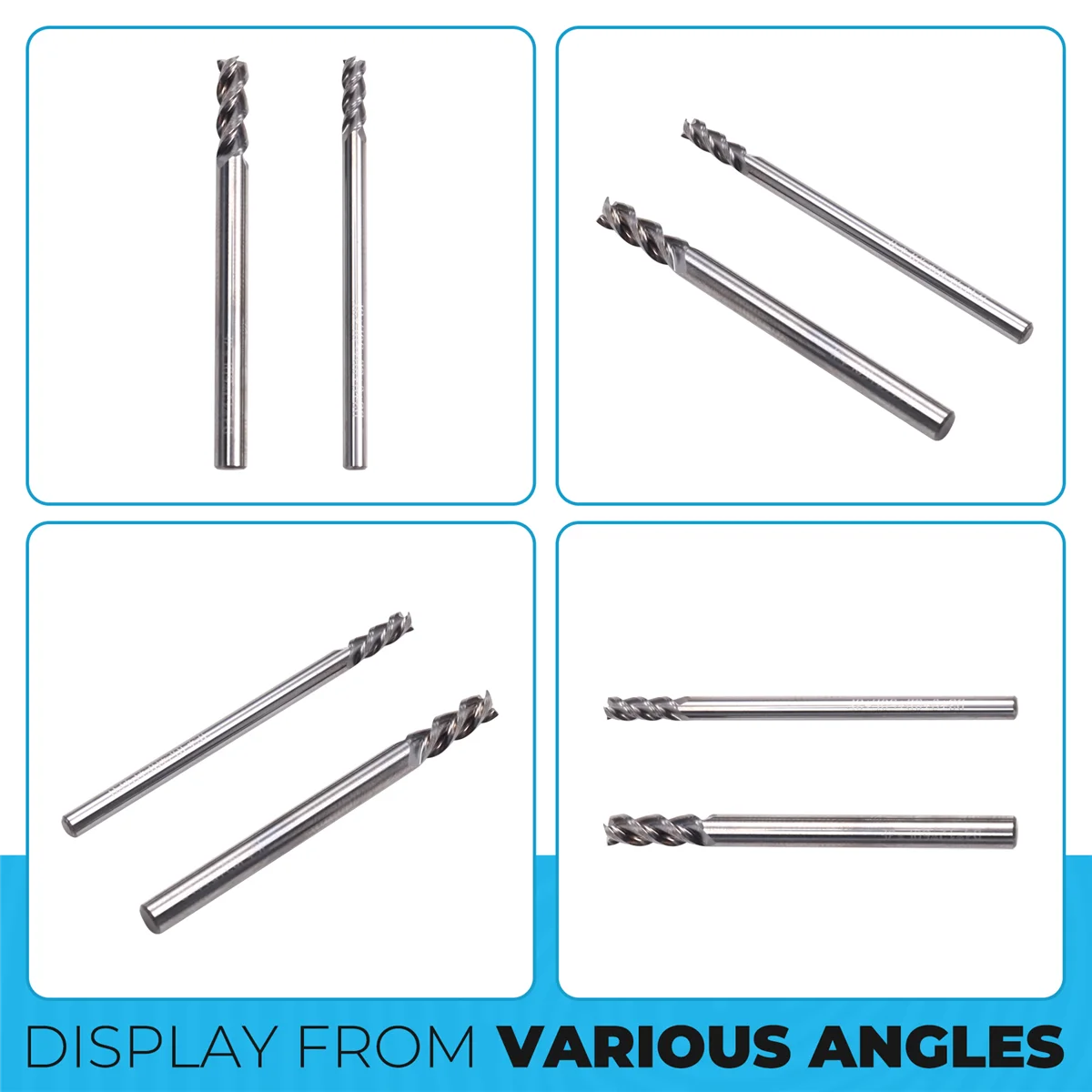 

【Hot&Price】2PCS HSS 4-Flutes High Hardness Steel Straight Shank End Mill for CNC Machine Tools Metal Processing Milling Cutter