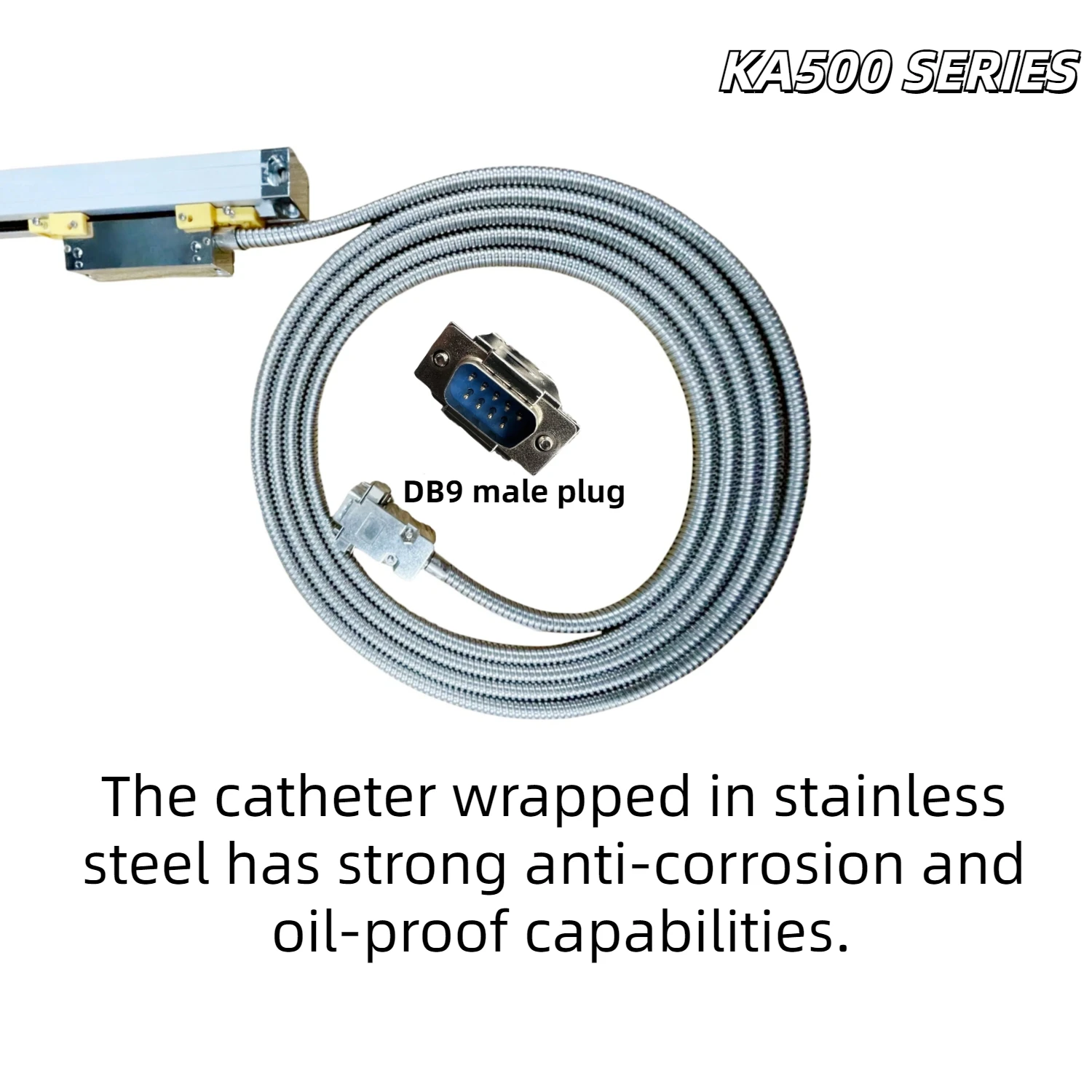 KA500【5um】 70 120 170 220 270 320 370 420mm スリムDROリニアスケール 18x20mm 薄型小型旋盤リニアエンコーダー格子定規センサー