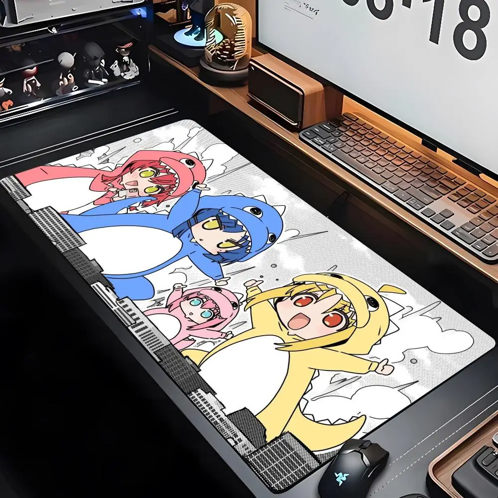Bocchi the Rock Mouse Pad XXL Gamer Gaming PC Computer Otaku Locking Edge DIY Customized Photo Laptop Notebook Desk Mat