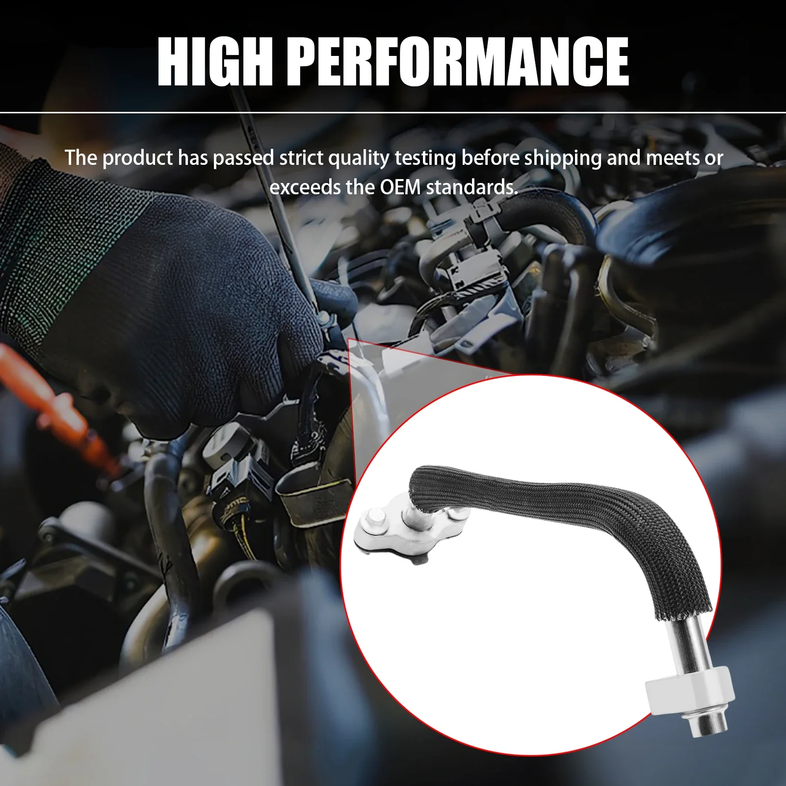 Tubo de válvula EGR, tubo de línea de Gas de escape para Chevrolet Equinox 2005-2009, Pontiac Torrent 3.4L V6 598-201 2006-2009 12602507