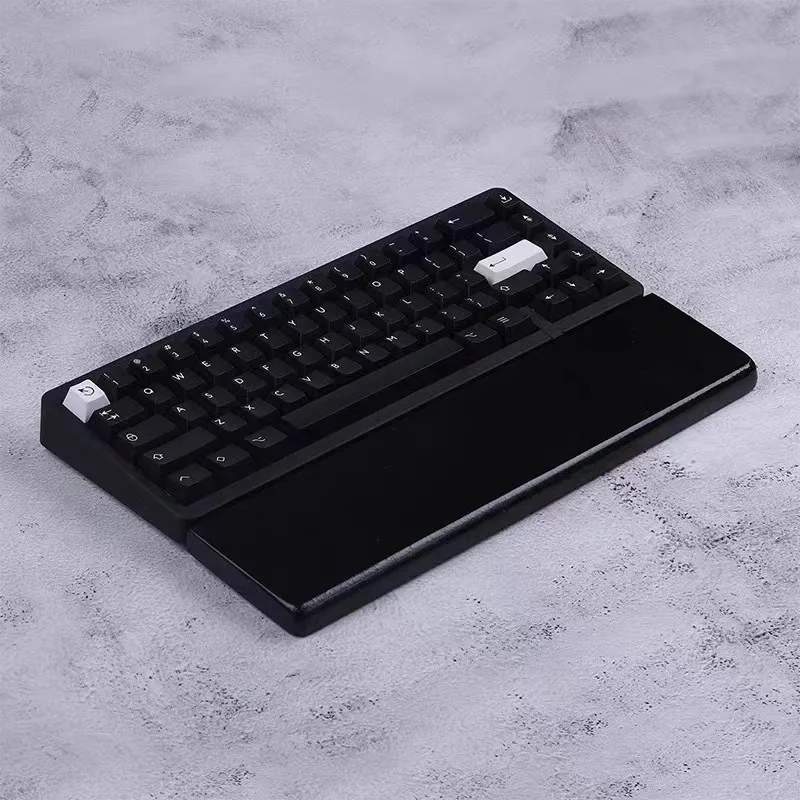 Imagem -02 - Descanso de Mão de Teclado Mecânico Almofada para Conforto Suporte Criativo Personalizado para Palma Design Ergonômico Quartzo Preto e Branco