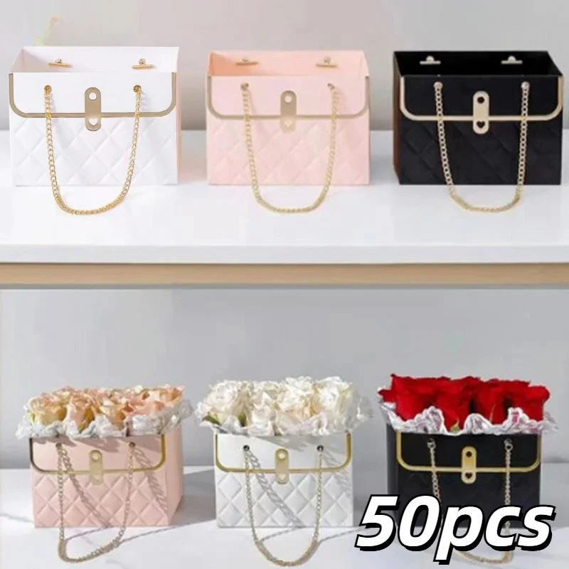 

50pcs Boxes For Flower Arrangements Flower Boxes Sachet Gift Box Sachets Flower Box Rose Packaging Box Wrapping Paper