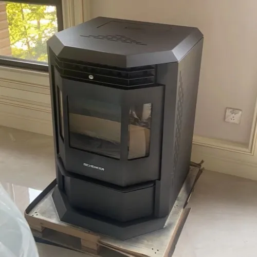 

Cheap energy-saving and noiseless mobile phone wifi 7KW small pellet stove/indoor pellet stove wood stove with remote control