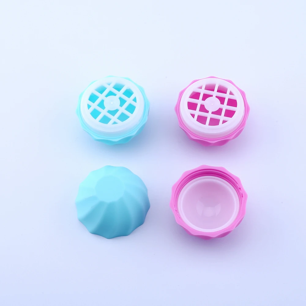 7g Empty Purple Round Lip Stick Packing Containers Makeup Accessories Balm Box Lipstick Cases 8 Colors