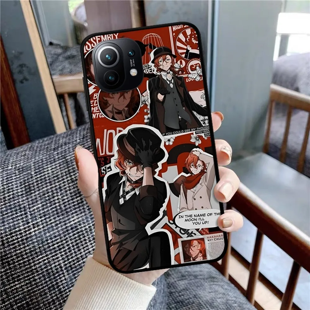 Bungou Stray Dogs Phone Case For Xiaomi Mi 5X 8 9 10 11 12 lite pro 10T PocoX3pro PocoM3 Note 10 pro lite