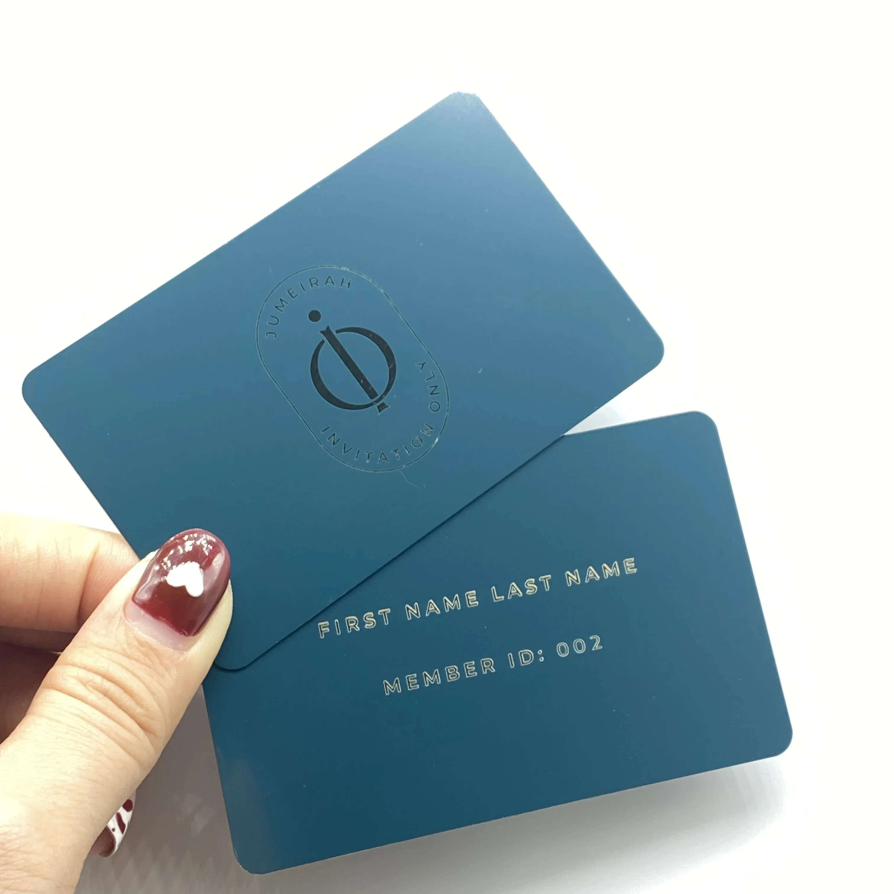 حار بيع الفولاذ المقاوم للصدأ Nfc بطاقة الأعمال المعدنية فارغة