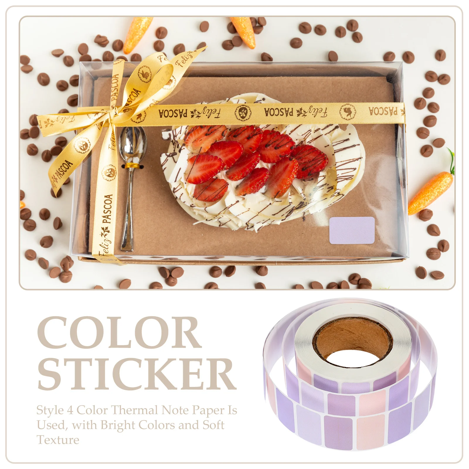 

800Pcs Price Sticker Strong Adhesive Printable Label Easy Peel Stick Long Lasting Thermal Labels Thermal Sticker Roll