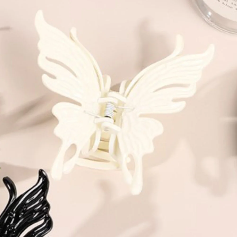 

3pcs Large Hair Claw Clips Fashion Plastic Butterfly Back Claws for Thick Hair Women Girls Short Hairstyles Bath Makeup