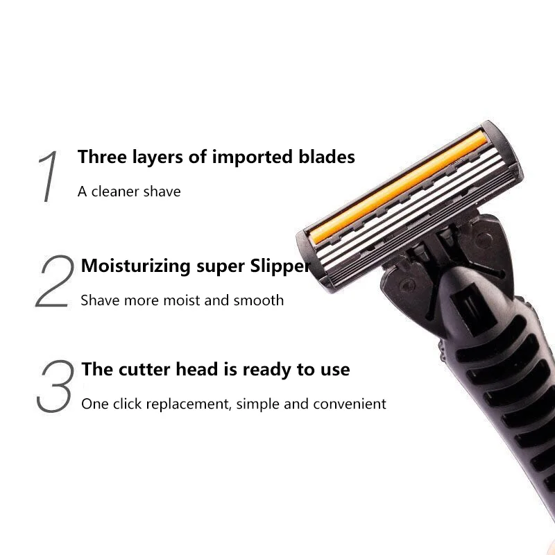 XIAOMI 18 Blades Shaver New Design Men Razor Shaving Three Layer Shaver Reusable Razor Imported Blade Multi Tool Head Replace