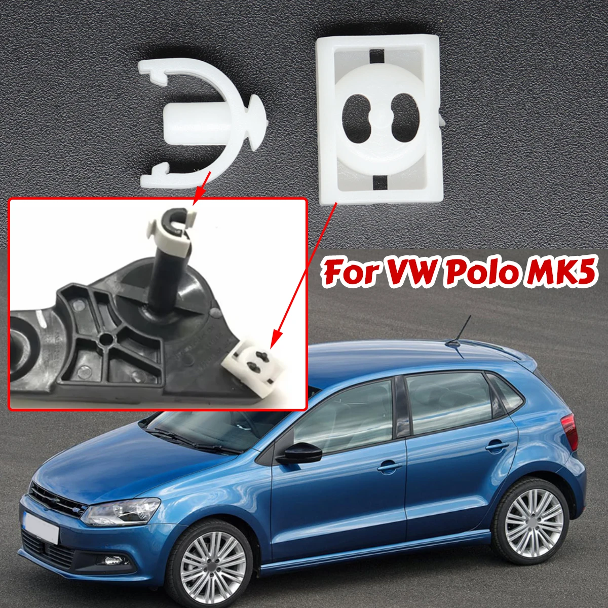 

Механизм переключения передач, скользящая обувь, втулка, зажимы для стержня переключения передач для VW Polo MK5 6R 6C 2009-2014, запасные части для коробки передач автомобиля