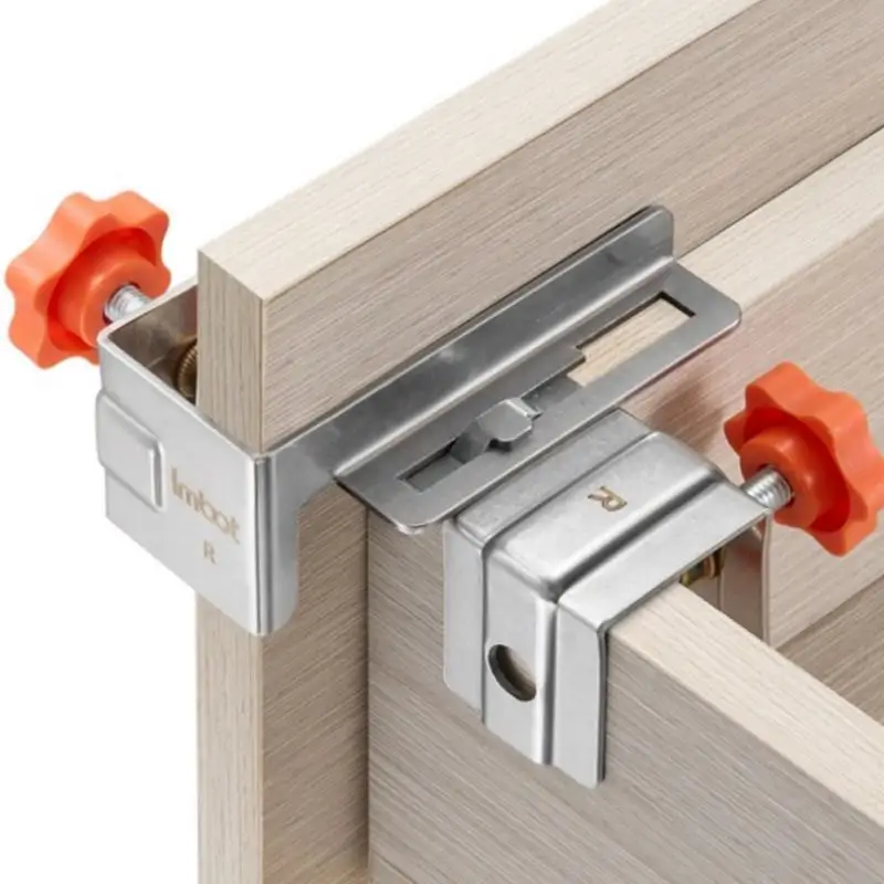 

Adjustable Woodworking Drawer Guide Rail Installation Assistant Quick Fixing Splicing Drawer Track Locator Woodworking Tool