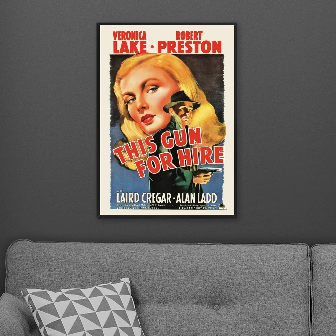 ملصق الفيلم الكلاسيكي - ملصق الفيلم بحيرة فيرونيكا - ملصق ريترو ملصق الفيلم الكلاسيكي الفيلم الكلاسيكي نوير هذه بندقية لتأجير الفيلم #3