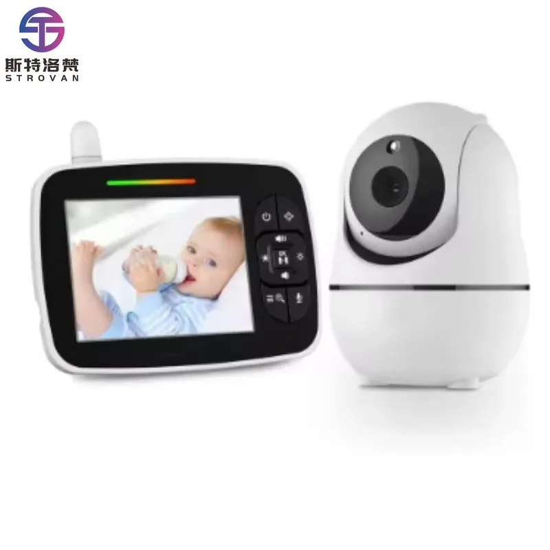 Smart 3.5 Inch Baby  - Remote Pan/Tilt/Zoom Video Camera with  Mode, Night Vision & Two-Way Talk
