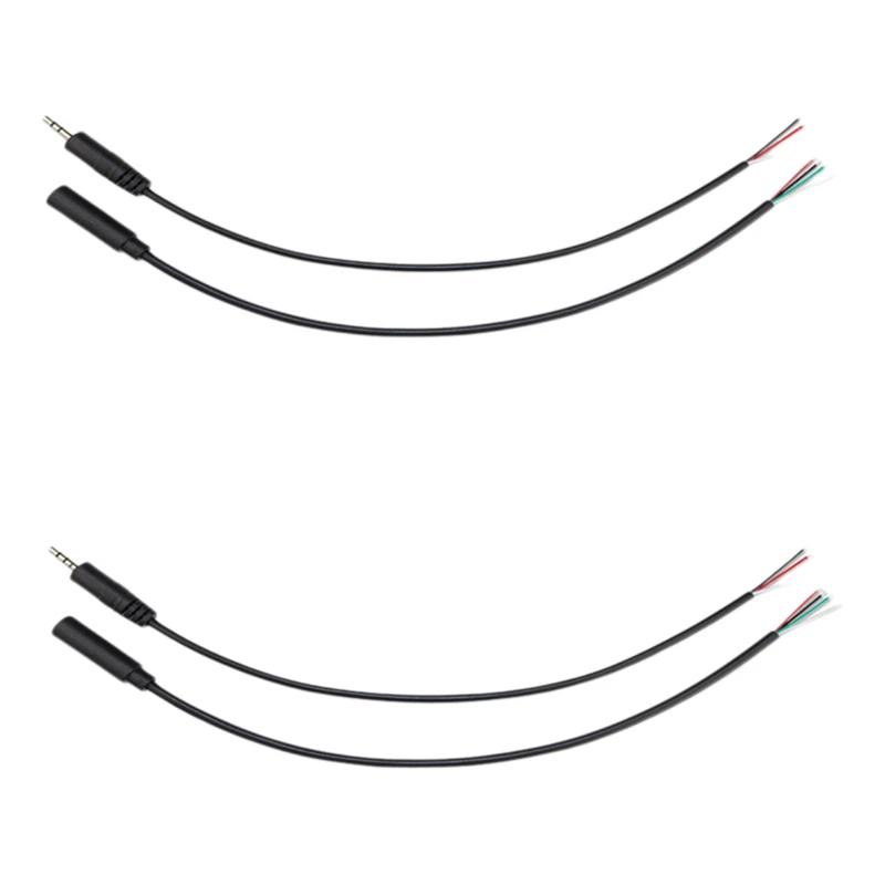 1-10Pcs 2.5mm 2/3/4 Pole Wire Male Female Plug Jack Audio Cable Mono Stereo Aux Connector Headphone Extension DIY Repair