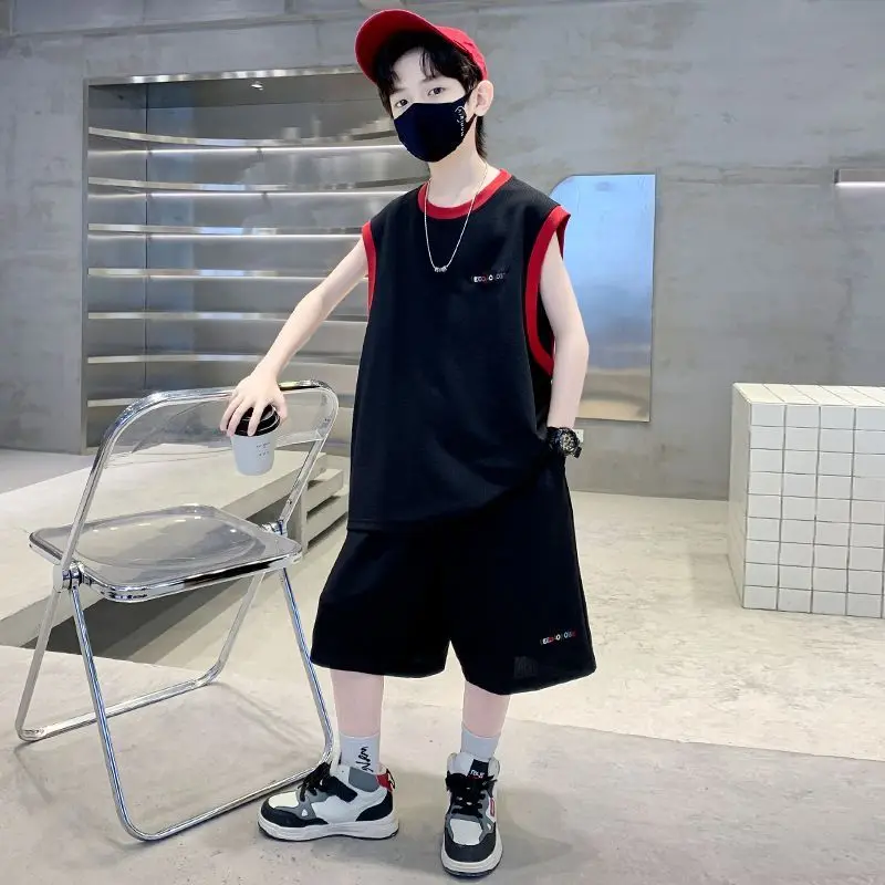 سترة وشورت صيفي من عمر 8 إلى 10 سنوات ملابس للأولاد ملابس للأولاد 14 سنة للأطفال تي شيرت من 12 مجموعة غير رسمية قمصان علوية 7 #4