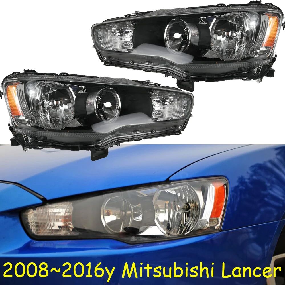 

1pcs car bumper headlamp For Mitsubishi Lancer headlight 2008~2016y car accessories head lamp for Mitsubishi Lancer fog light