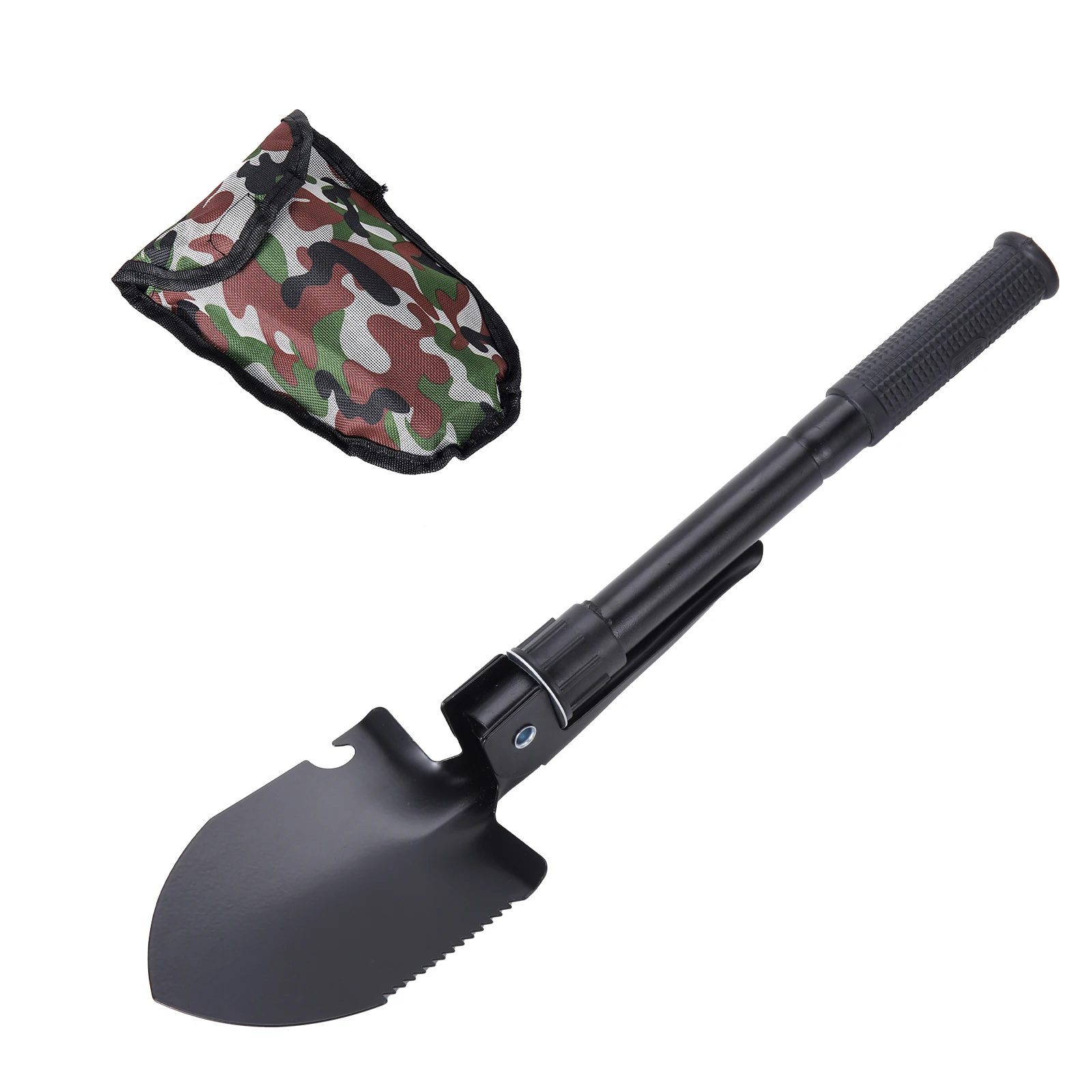 1Pc Multifunctional Outdoor Car Foldable Engineer Shovel Gardening Planting Cultivation Spade Camping Fishing Pickaxe Hoeing