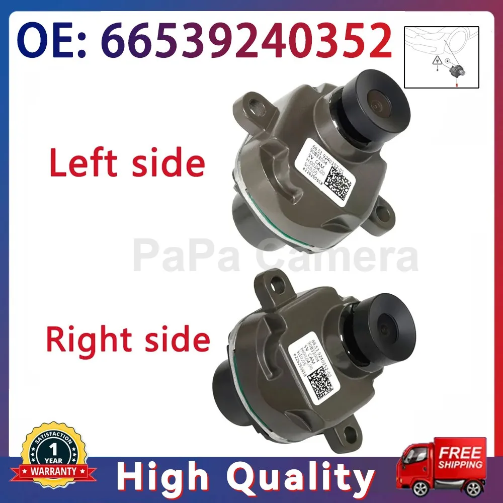 Car Front Bumper Side View Camera Parking Backup NEW 66539240352 For BMW X5 E70 X6 E71 F01 F02 F06 F07 F10 F11 F12 F13 F30