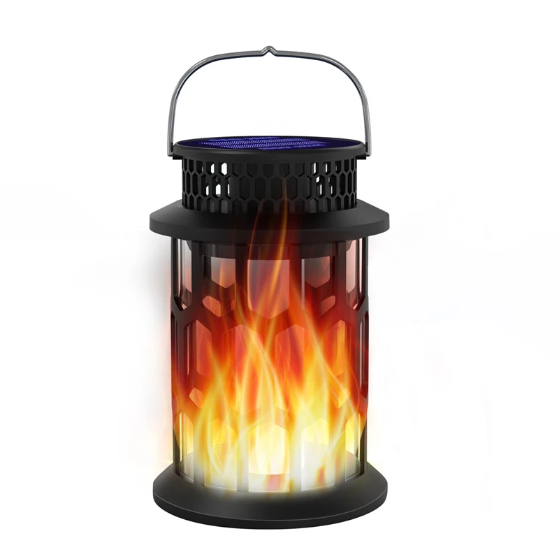 Imagem -06 - Led Pendurado Solar Flame Light Lâmpada de Gramado Atmosfera Led Luz de Vela ao ar Livre Camping Paisagem Pátio Decoração do Jardim