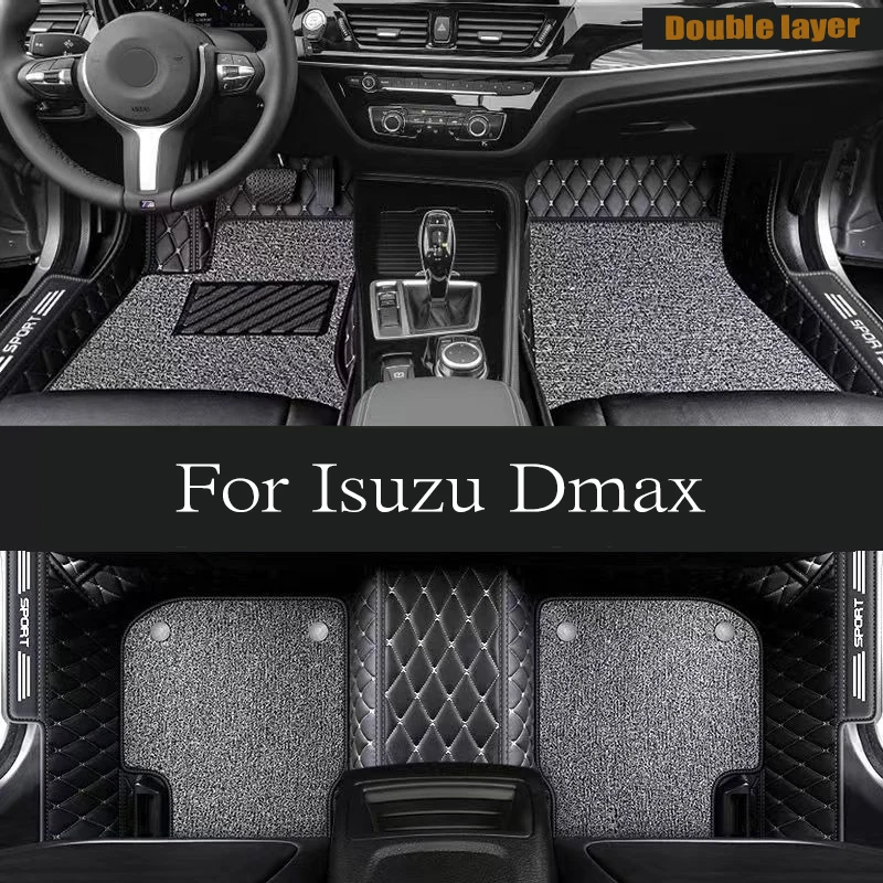 

Car Floor Mats For Isuzu Dmax D-max 2020 2019 2018 2017 2016 Auto Accessories Decoration Leather Carpets Waterproof Protect Rugs