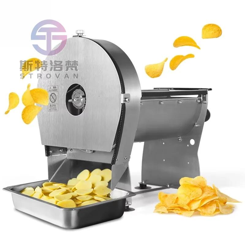 Commercial Manual Electric Food High Efficiency Stainless Steel Fruits Slicer Machine Cutter Vegetable Chopper for Kitchen