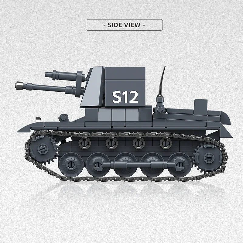 405 шт. Военный Panzerjager I времен Второй мировой войны, строительные блоки MOC, модель легкого танка ​ Строительные кирпичи, игрушки для детей, подарки для взрослых