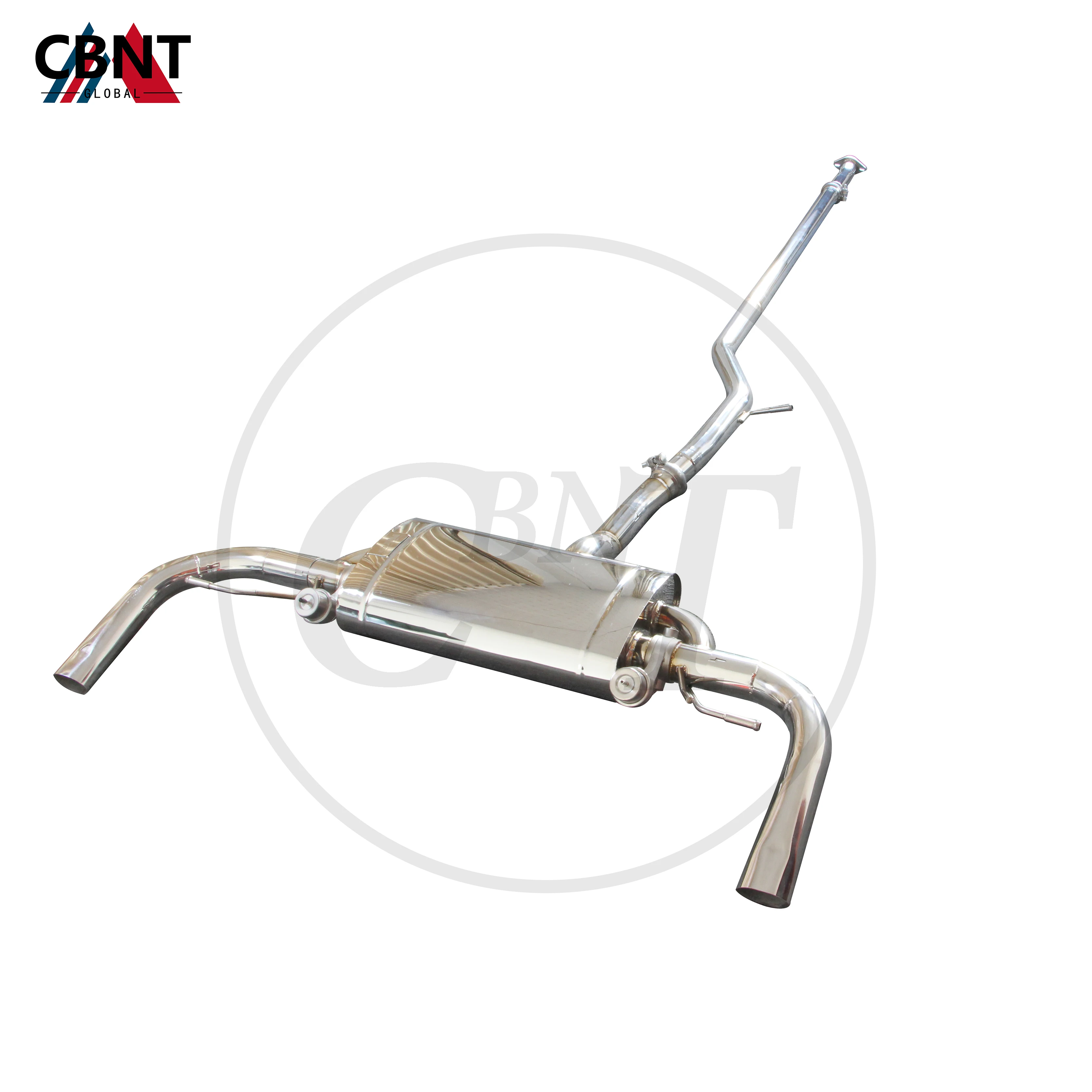 CBNT Exhaust-pipe for Volvo S60 S90 XC60 XC90 2.0T Valved Catback High Quality SS304 Exhaust System with Valve Muffler