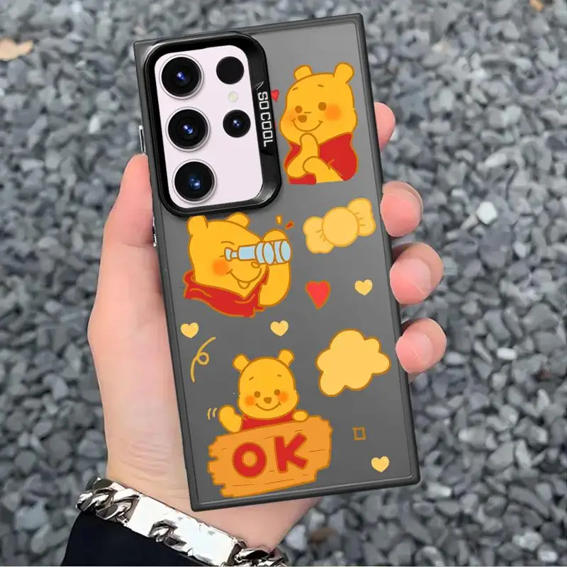 Love Honey Winnie The Pooh phone cases for Samsung Galaxy S24 Ultra case S22 S20 FE S21 Plus Note20 S23 funda Back Shell Cover