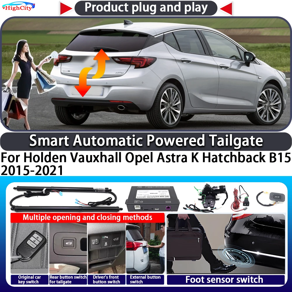 Für Holden Vauxhall Opel Astra K Schrägheck B15 2015-2021 Intelligente Automatische Elektrische Heckklappe Schlüsselverschluss-Kit Elektrische Heckklappe