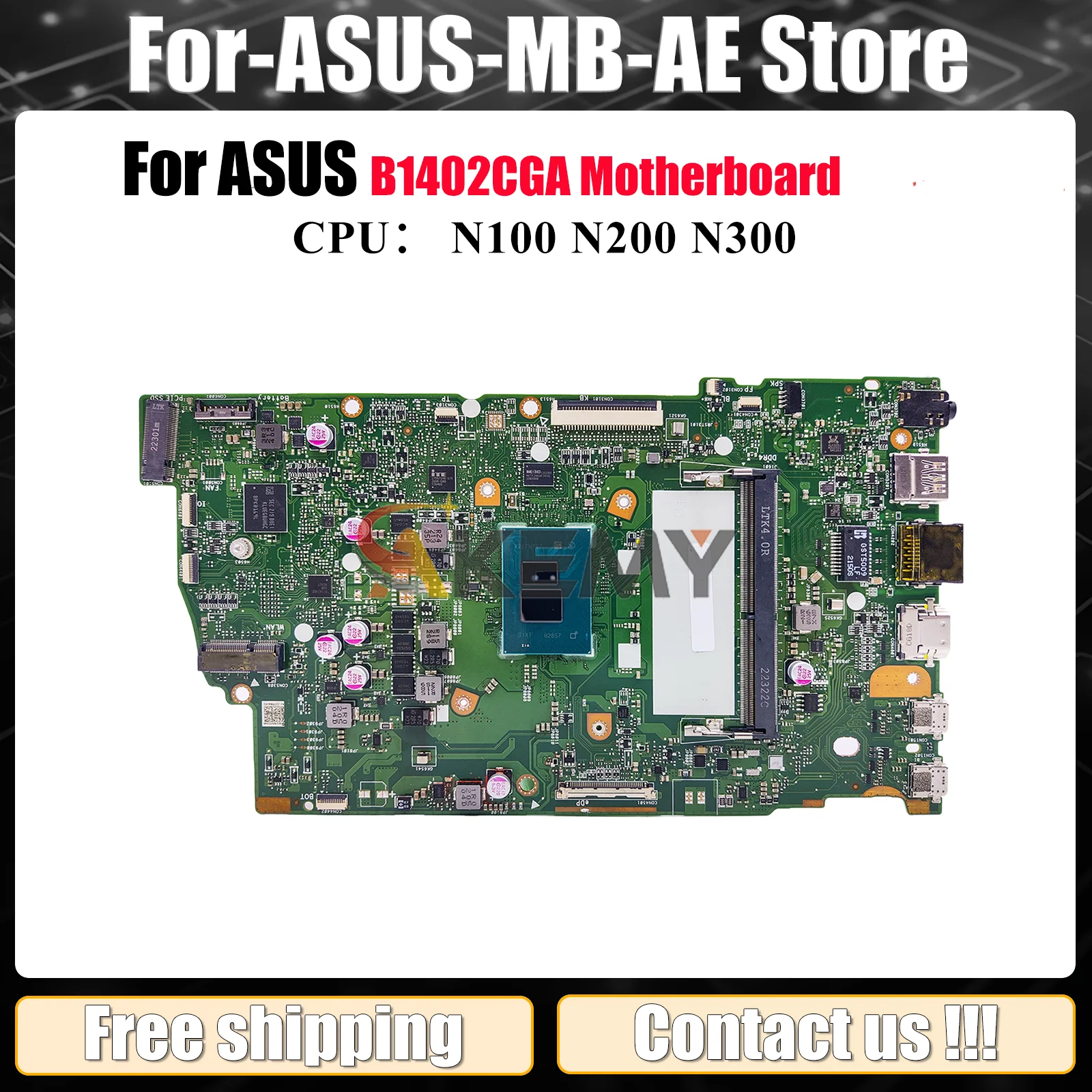 

B1402CGA Материнская плата для ноутбука ASUS ExpertBook B1402CGA B1402C B1402CBA Материнская плата для ноутбука с процессором, тест ОК, быстрая доставка stk