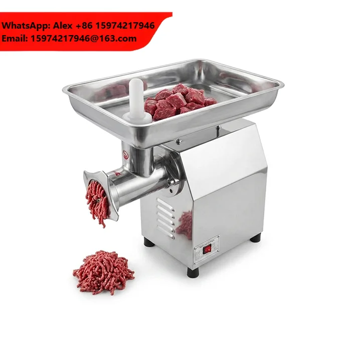 320kg/h Electric Meat Grinder For Commercial Home Use Electric Mincer With Copper-wired Motor New Condition Meat Mincer Machine