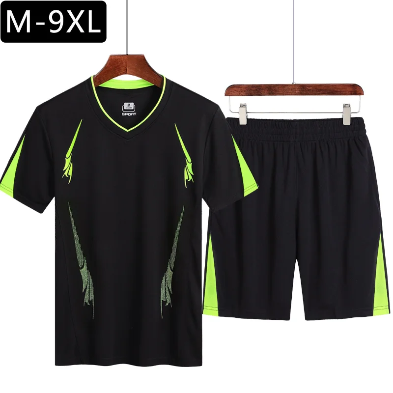 2024 Männer lässig Set Mode 2 Stück Trainings anzug gestreifte Kurzarm T-Shirt Shorts Sets männliche Sportswear Trainings anzug Sommer Sporta nzug