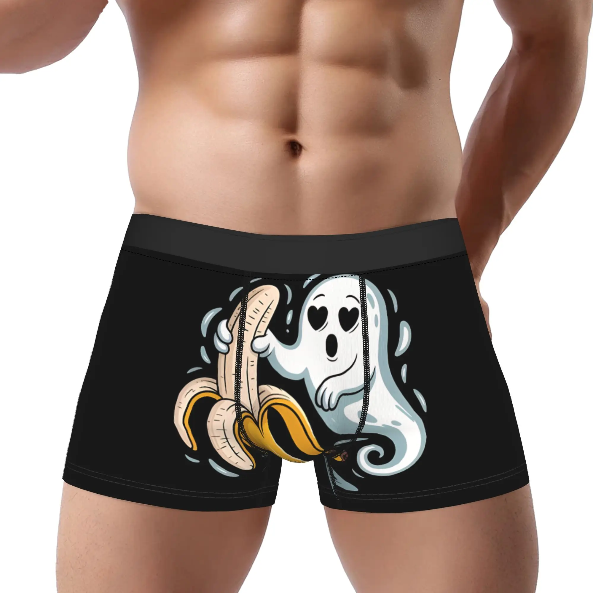 

Big Banana Underwear Man Polyester Boxer Briefs Underpants Printed