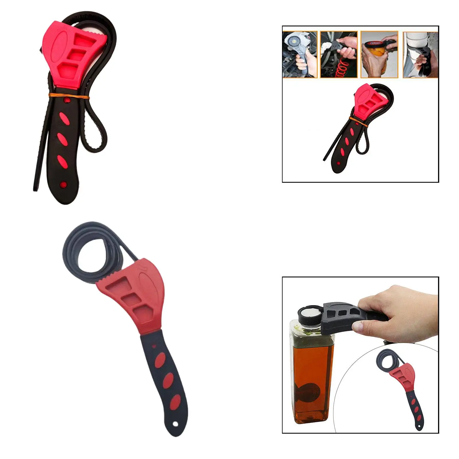 

Резиновый трубный ключ, регулируемый гибкий универсальный открывалка для банок, сантехнический инструмент, многофункциональный для раковин, краны, аксессуар, легкий вес