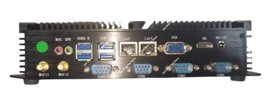 Industrial control host 1037U, fanless host storage cabinet host  serial port, dual network interface card industrial computer