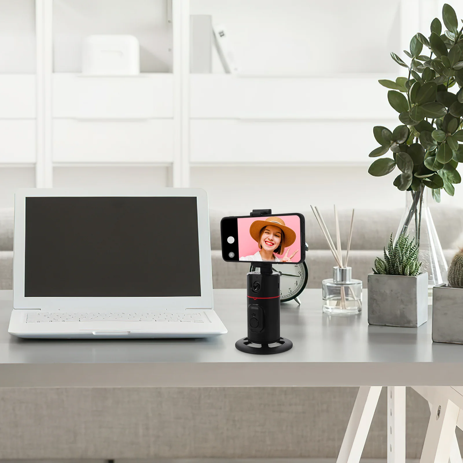 

Stabilizer Selfie Stick Auto Face Detachable Clamp Selfie Stabilizer Handheld