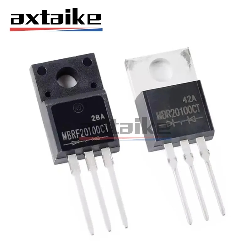 10PCS MBR20100 20A 100V TO-220 MBRF20100CT MBR20100CT 20100CT DIP Transistor Schottky Barrier Rectifiers Schottky Diode