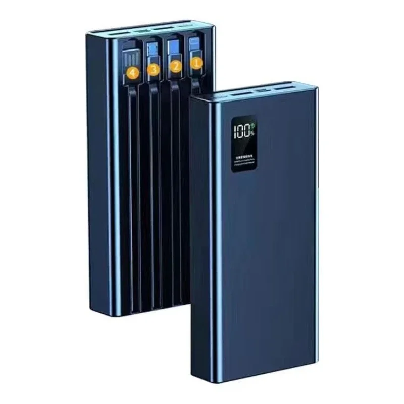 120W super fast charging power bank 57000mAh, automatic 4-wire large capacity