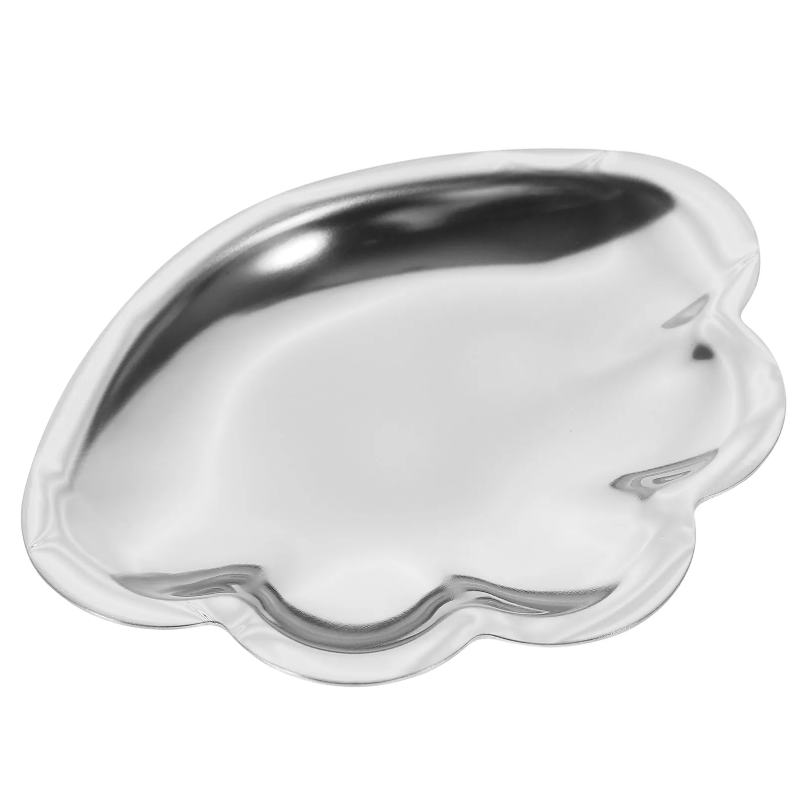 

Stainless Steel Shell Shaped Jewelry Tray Multi Functional Storage Accessories Display Dish Home Decor Silver Gold Color
