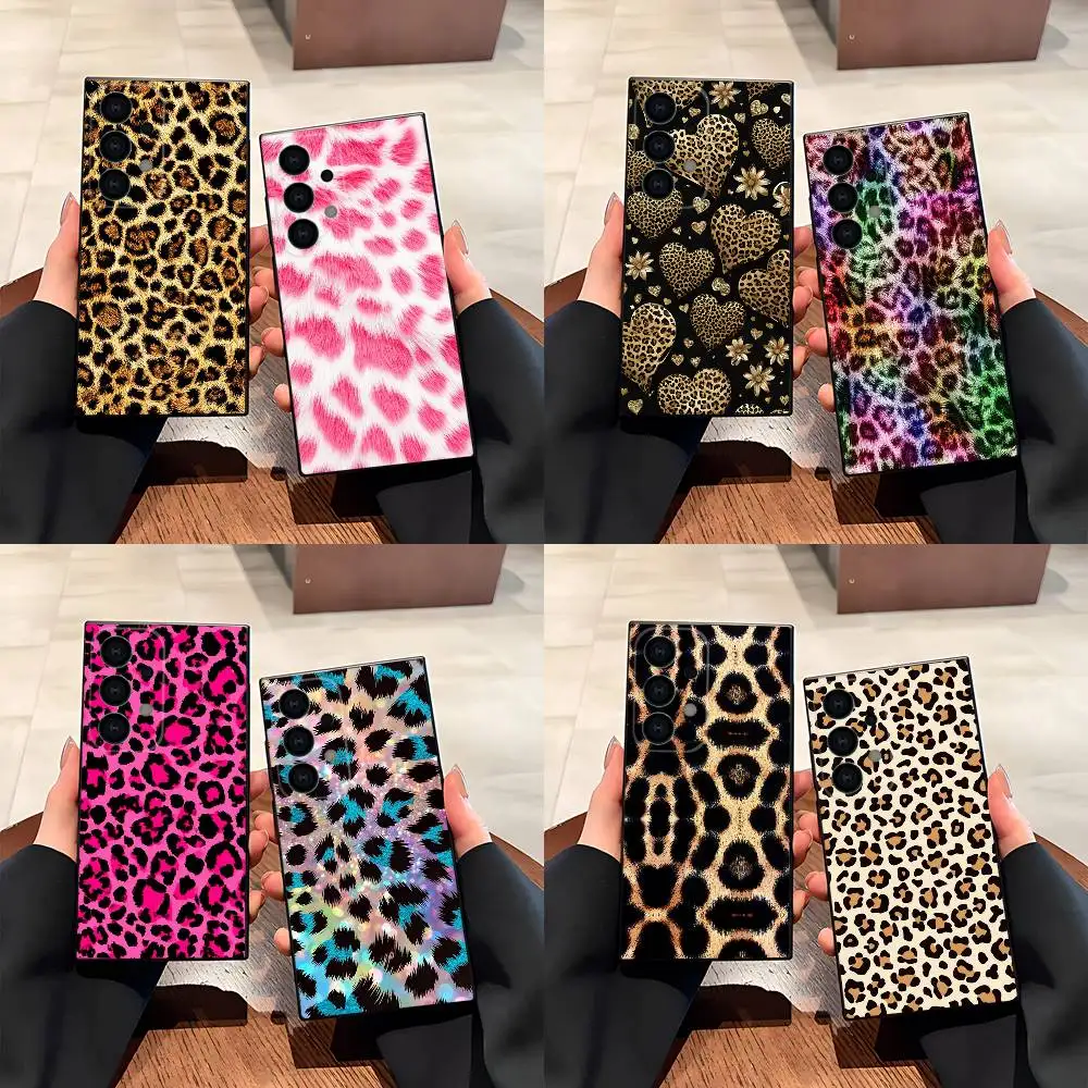 Leopard print wallpaper Phone Case Silicone Soft For Samsung S26,S25,S24,S21,S22,S23,S30,Ultra,S20,Plus,Fe,Lite