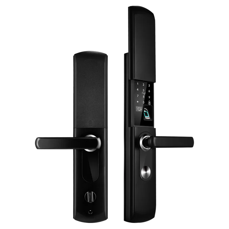 

Fingerprint Lock Semi-automatic Sliding Cover Household Anti-theft Door Lock Engineering Intelligent Electronic Password Lock