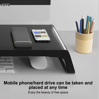 Computer Monitor Stand Riser With USB HUB Laptop PC Screen Holder Bracket Desktop Keyboard Mouse Storage Organizer Fast Charging