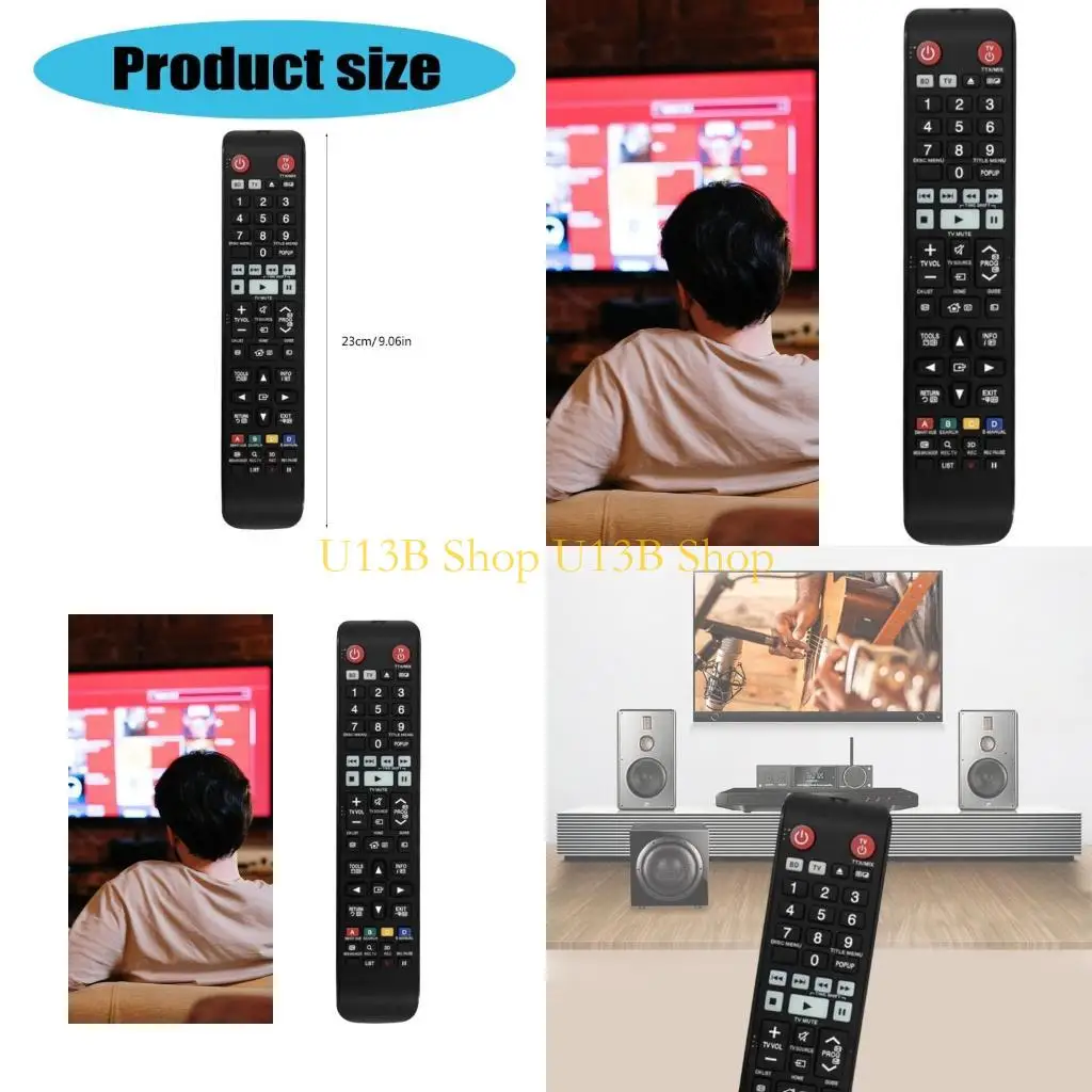

U13B AK59-00176A Remote Control for Blu ray Players H8500 and H8900 Models Home Theaters Easy Setups
