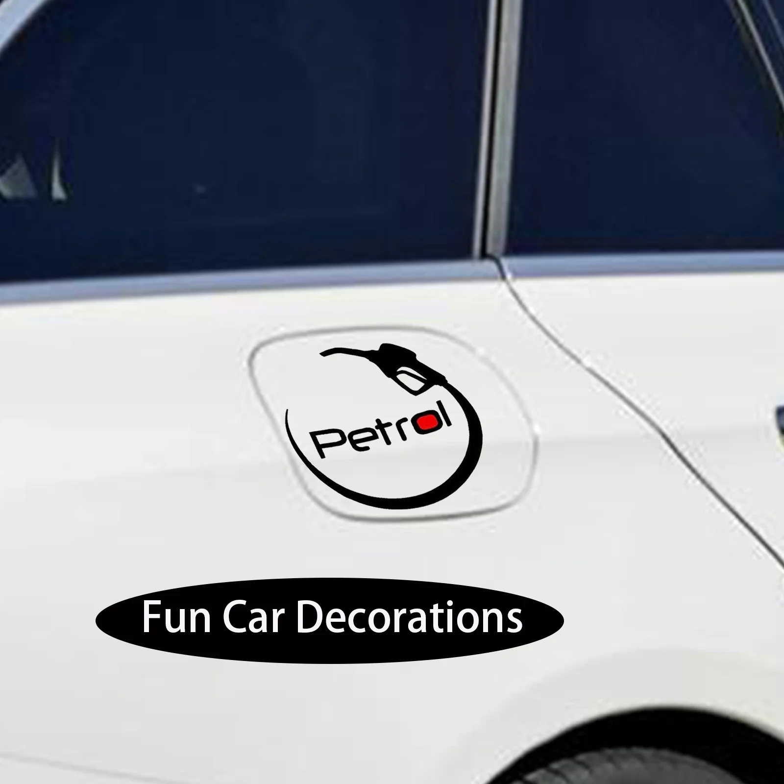 Aufkleber für Benzin-Tankdeckel, 1 Stück, wasserdichter PVC-Vinyl-Aufkleber für Auto, LKW, Laptop, Dekoration, Autozubehör