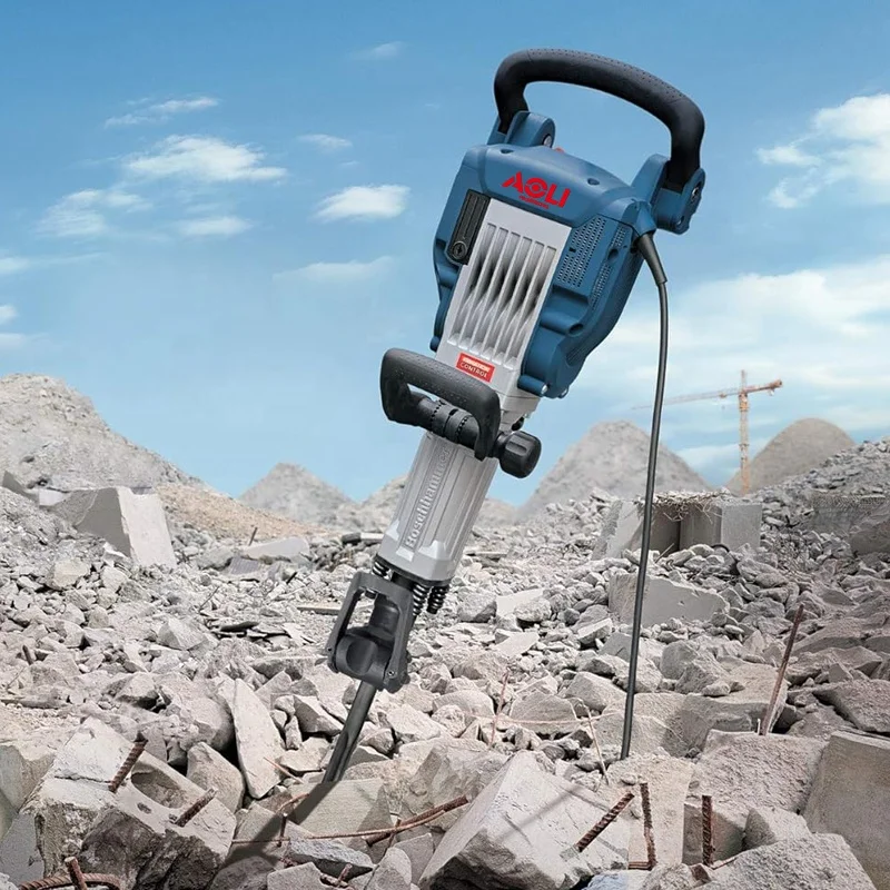 2000W Concrete Crusher Industrial Grade Concrete Electric Hammer Drill Household Electric Demolition Hammer