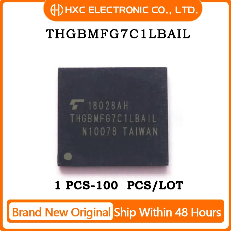 

1PCS/10PCS/50PCS/100PCS THGBMFG7C1LBAIL 16GB EMMC FBGA-153 Brand New Original IC Chip