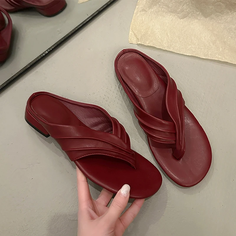 

Женские шлепанцы-слайды с ремешком между пальцами, пляжные сандалии, летние, тренд 2026, спортивные, удобные, для прогулок, повседневные, Zapatillas