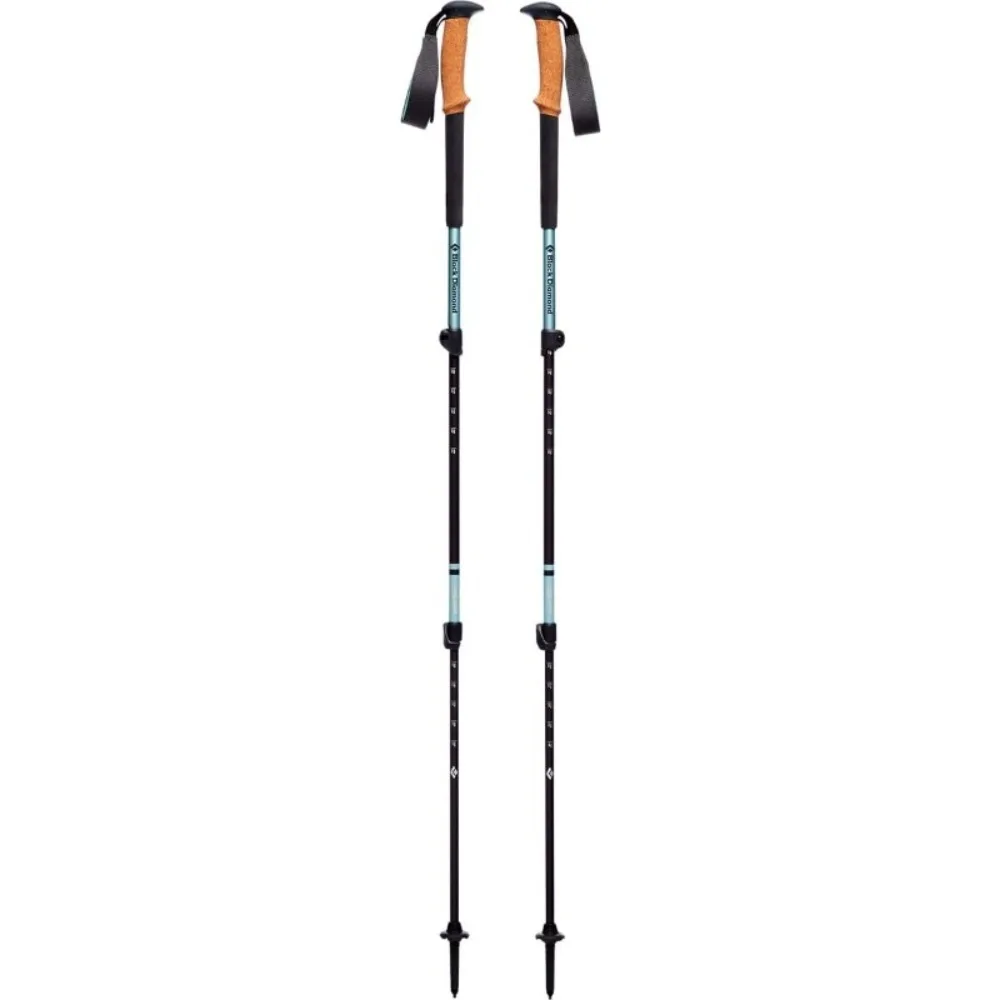 

Trail Trekking Poles (Pair) | Lightweight Aluminum Hiking Poles | Natural, Cork, or Foam Grips | FlickLock Adjustable Shafts