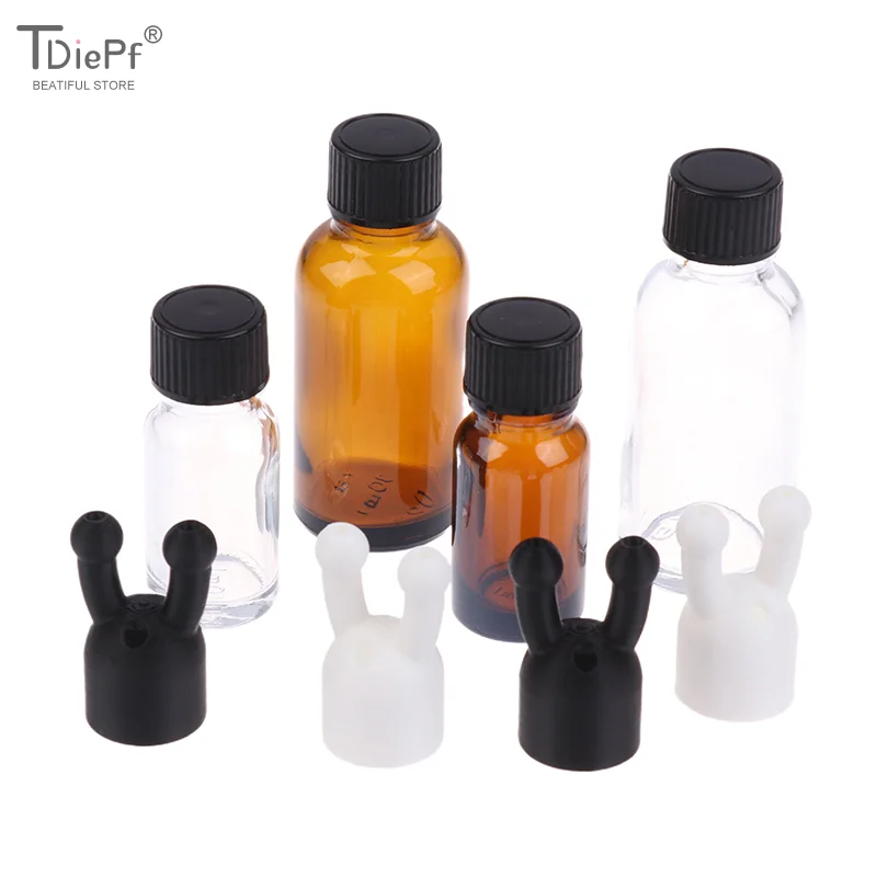 1PCS 10/30ML Aroma Essential Oil Inhaler Cap Mini Essential Oil Perfume Inhaler Dispenser Leakproof Bottle Essential Oil Inhaler