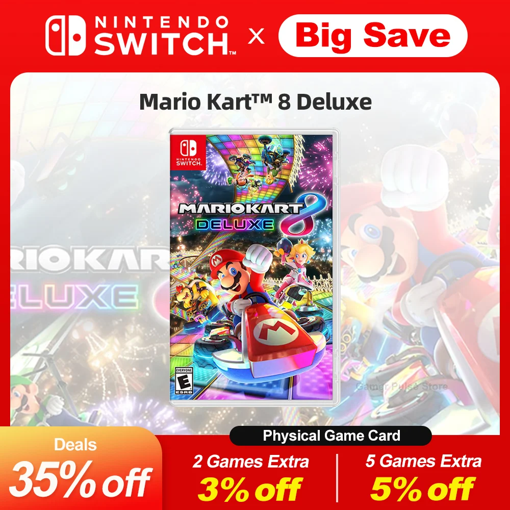 

Mario Kart 8 Deluxe Nintendo Switch Game Deals 100% Official Original Physical Game Card Racing Genre for Switch OLED Lite